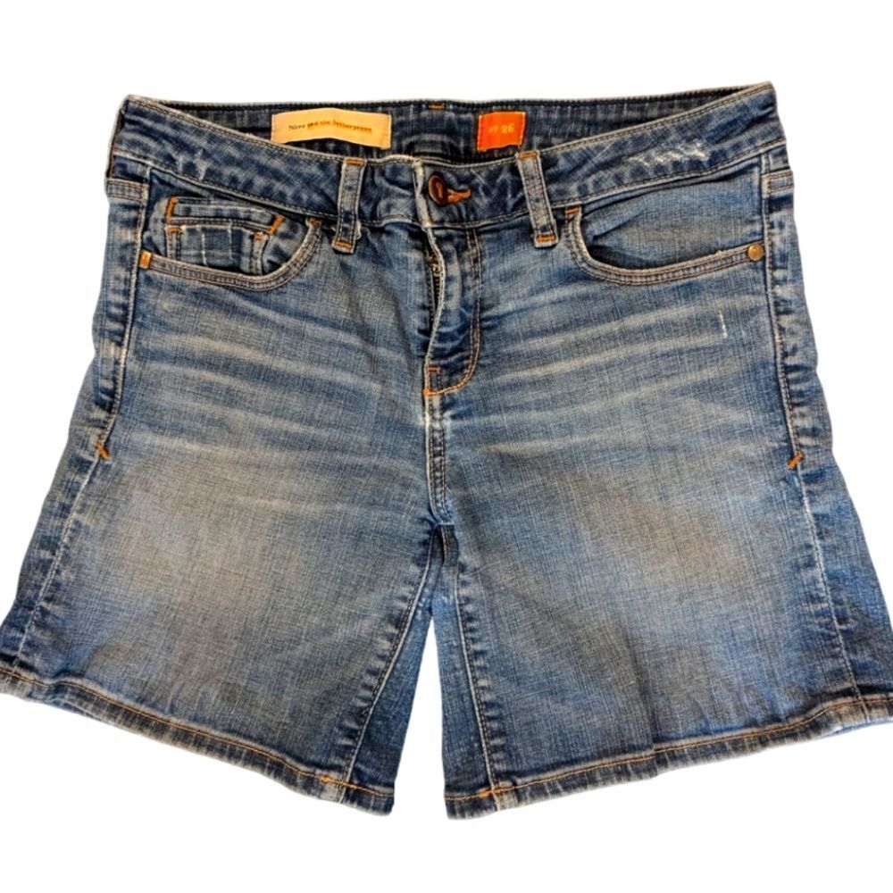 Anthropology Pilcro and the letterpress jean shorts size 26
